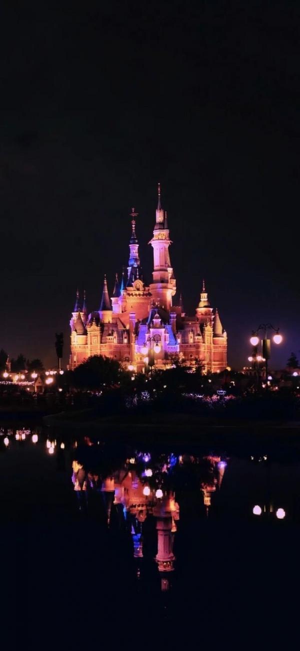 抖音迪士尼城堡烟花壁纸背景图大全,自从微信出了8