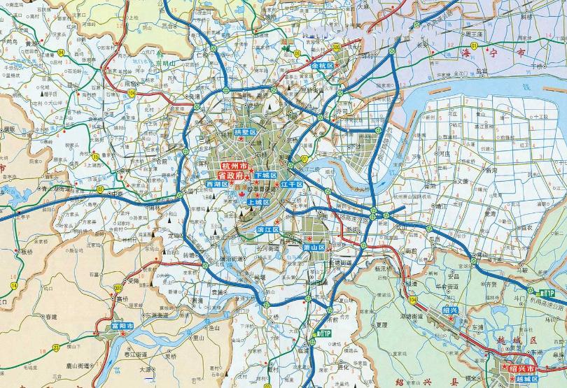 杭州地图全图高清版