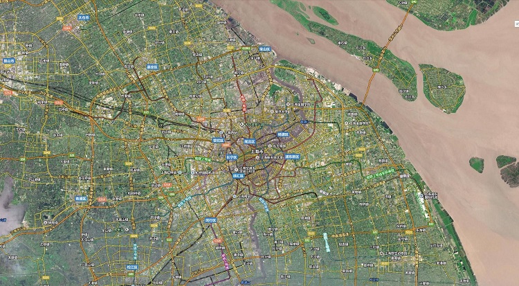 上海卫星地图高清地图
