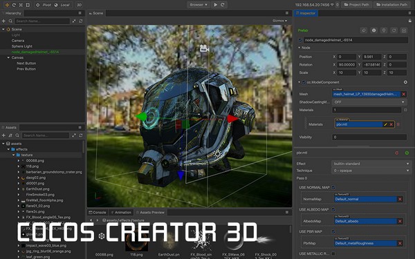 Cocos Creator 3D(3D游戏创作工具) 1.1.1官方版